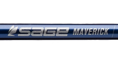 Sage Maverick Fly Rod, engineered with Salt Action taper for optimized saltwater casting power and precision.